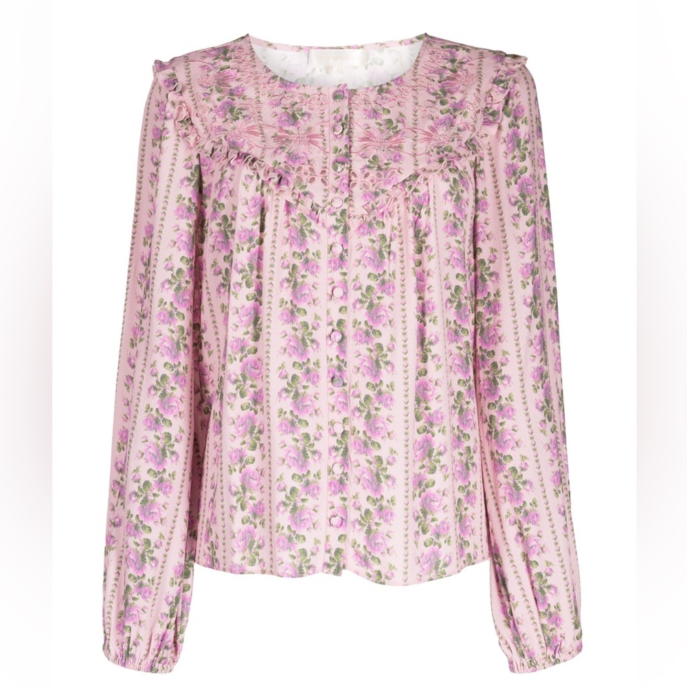 New with tags !Love shack fancy Sanderson floral print blouse